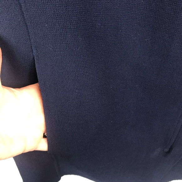 Vince Sleeveless Asymmetric Wool Zip Vest Leather - Picture 4 of 9